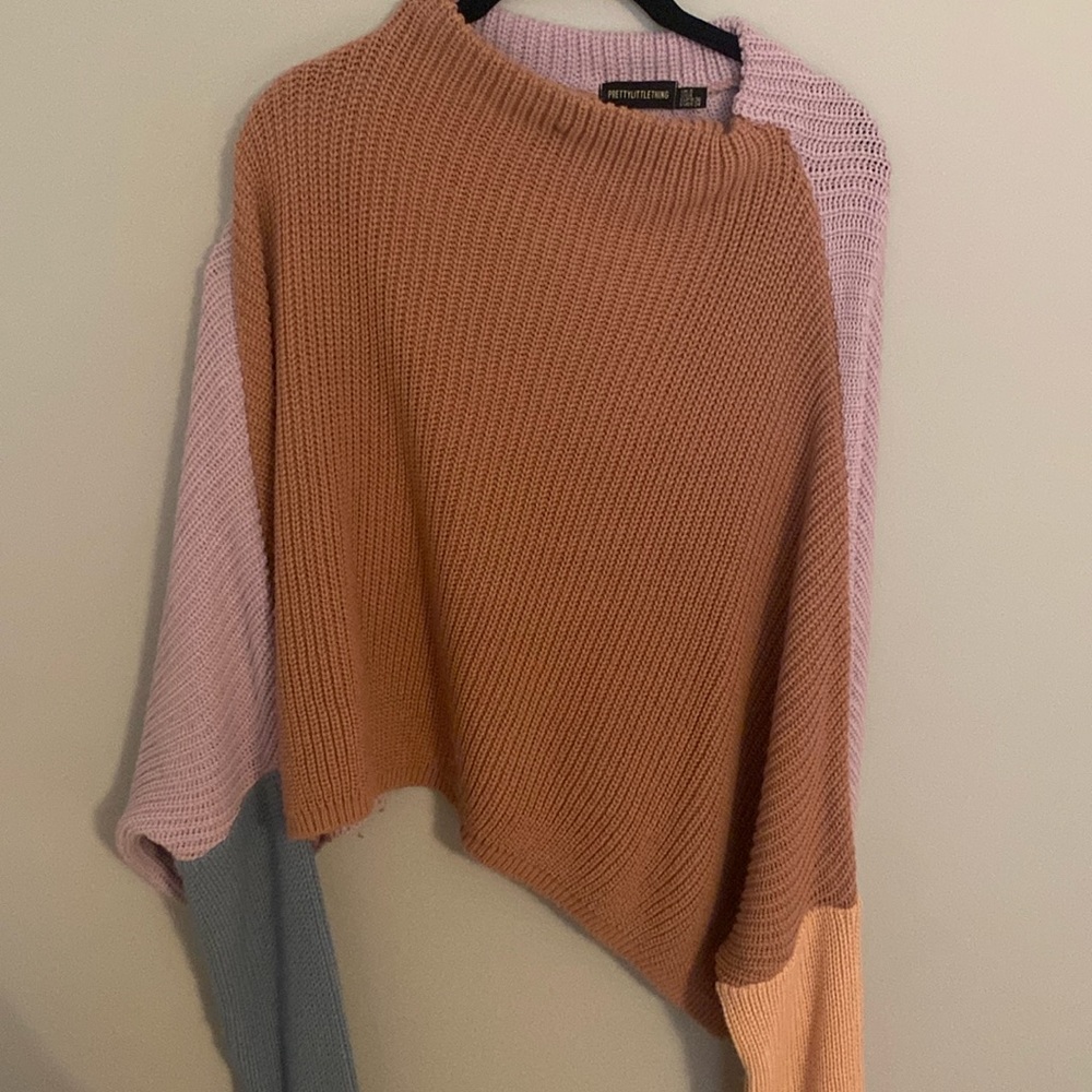 PLT multicolored sweater, size 4